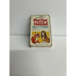 The Fox And The Hound Complete Giant Card Game From 1981